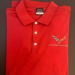 Nike Golf Dri-Fit Corvette Car
Polo Shirt Short Sleeve Red Men's XXL